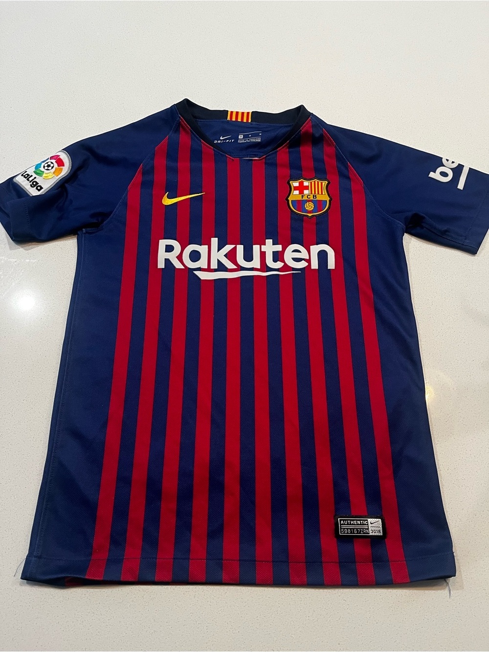 Nike FC Barcelona 2018-19 Home Soccer Jersey – Youth Medium